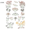 BalleenShiny Luminous Tattoos Glow In The Dark Children&#39;s Temporary Tattoos Kids Christmas Fluorescent Waterproof Cute Stickers