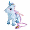 Funny Toys  Electric Walking Unicorn Plush Toy Stuffed Animal Horse Music Doll For Children Christmas Gifts